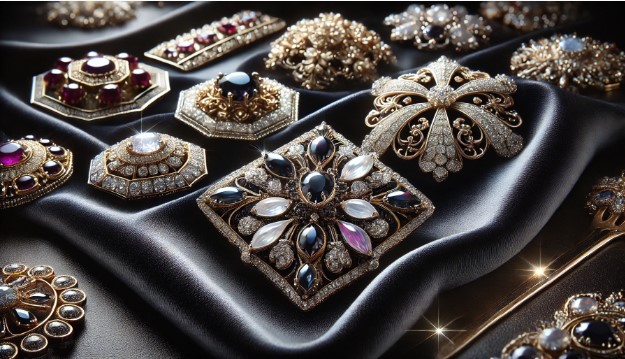 All Types of Jewelry - Brooches and Pins