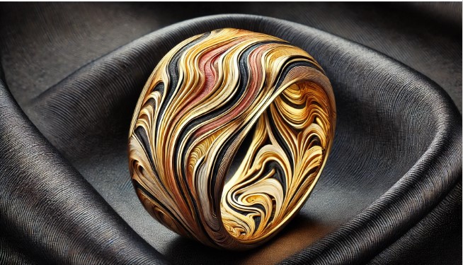Mokume gane rings